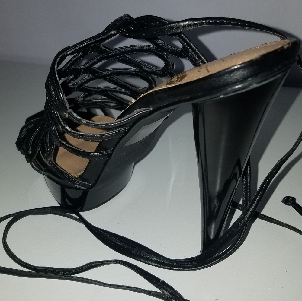 Colin Stuart open toed lace-up heeled sandals - Picture 4 of 5
